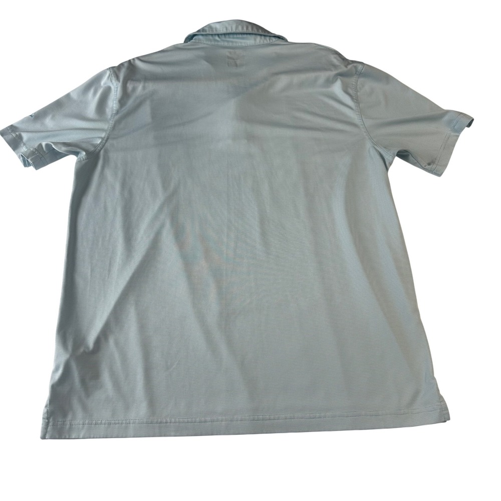 Callaway Opti-Dri Mens Large Blue Striped Golf Polo Shirt Short Sleeve MA5013 - Picture 2 of 9